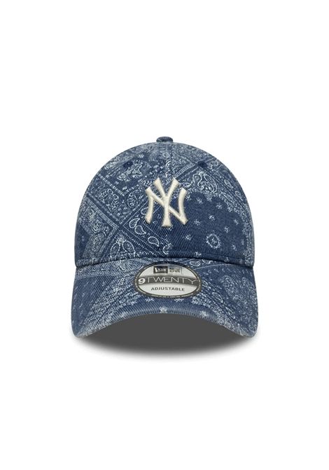 Cappello New Era 9TWENTY New York Yankees MLB Washed Paisley Blu Unisex NEW ERA | Cappelli | 60771823-